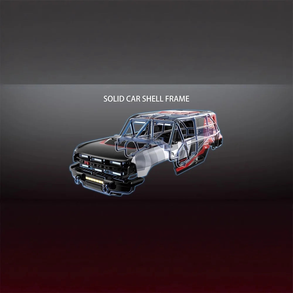 H12P High-Speed Full-Scale Electric 4-Channel Remote Control Car Expert Level Big-Foot Climbing Off-Road 120m Distance RC