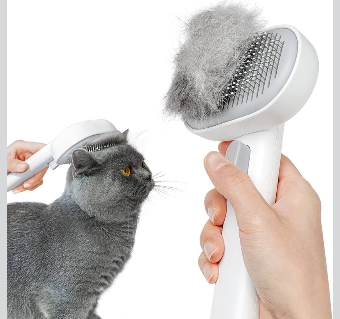 Pet Grooming Brush - Self-Cleaning Slicker Brush