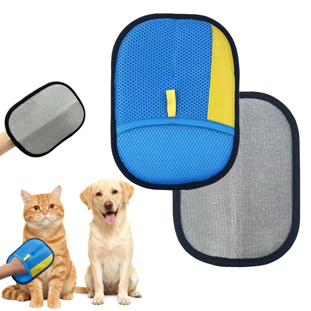 Pet Hair Removal Gloves (Black)