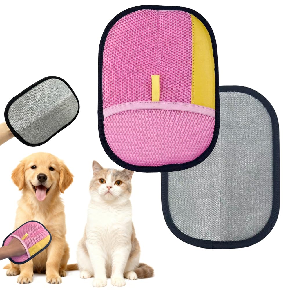 Pet Hair Removal Gloves (Black)