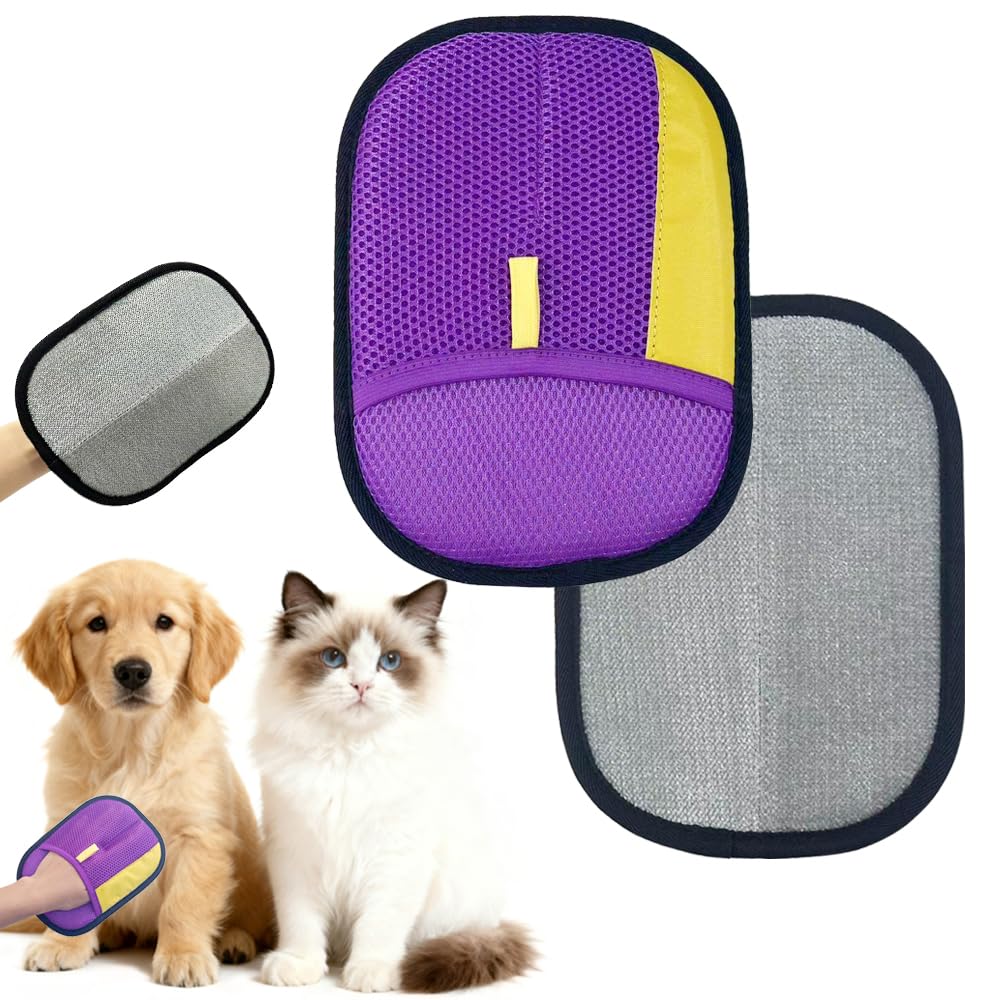 Pet Hair Removal Gloves (Black)