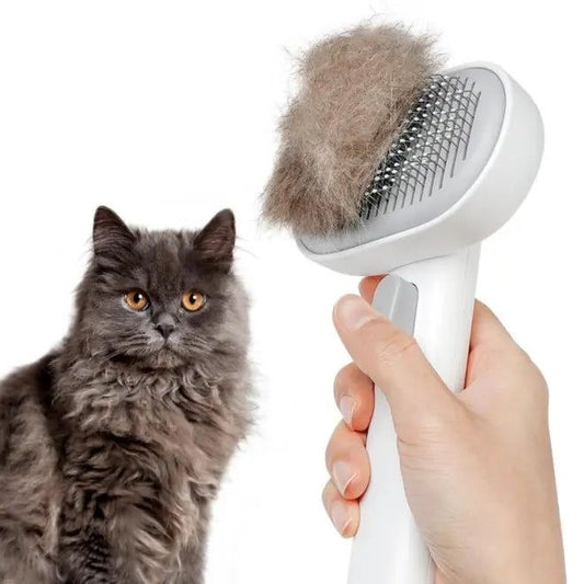 Pet Grooming Brush - Self-Cleaning Slicker Brush