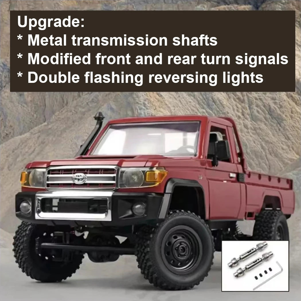 MN82 1/12 RC Car 4x4 2.4G Full Scale Off-Road Remote Control Truck Rock Crawler Climbing Vehicle RC Cars Toys for Gift