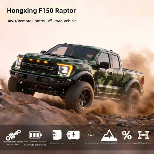1/12 Hstar F150 Raptor RC Car  Hobby Grade 4wd Electric Remote Control  Off-Road Truck Model Pickup Toy  Boy Adult 2026 Hot Sale