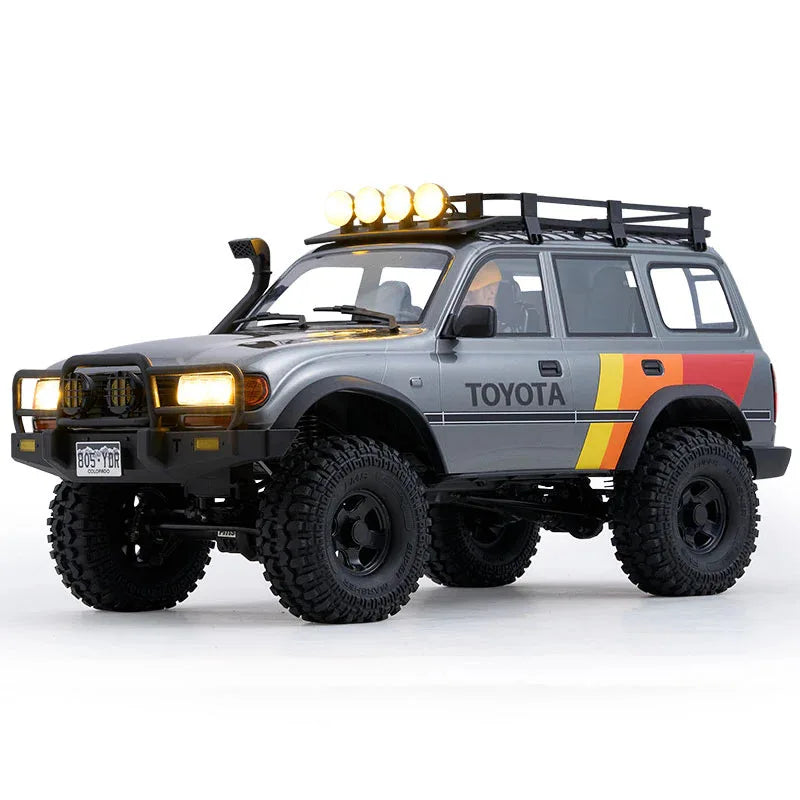 FCX10 Simulation Land Cruiser LC80 Climbing 1/10 Scale RC Electric Off-Road Vehicle Plastic Dual-Speed Linked Lights Outdoor Use