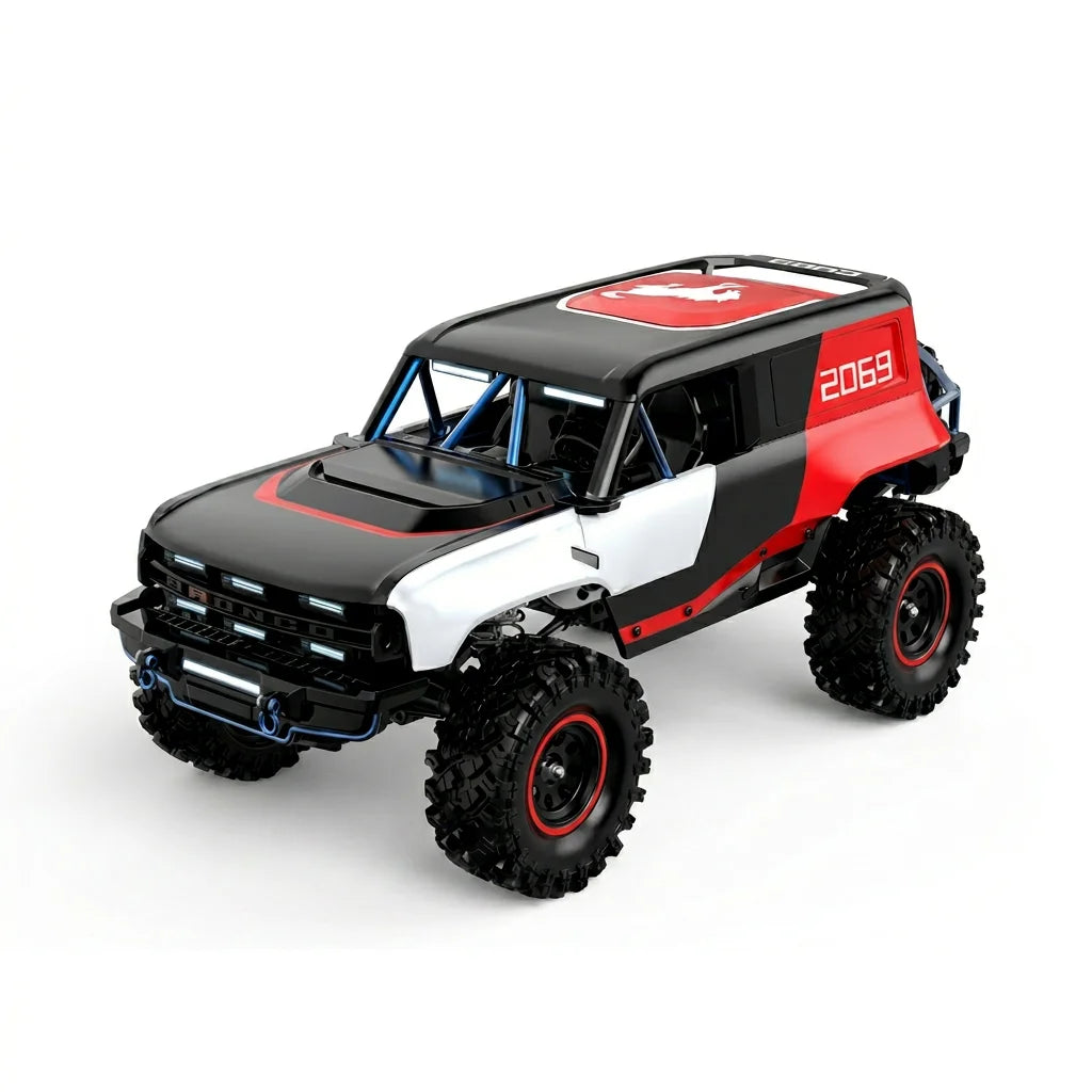 MJX H18P 1:18 Scale Hyper GO Ford Bronco Brushless Electric RC Car Metal All-Terrain 4WD Road Climbing Expert Indoor-Outdoor Toy