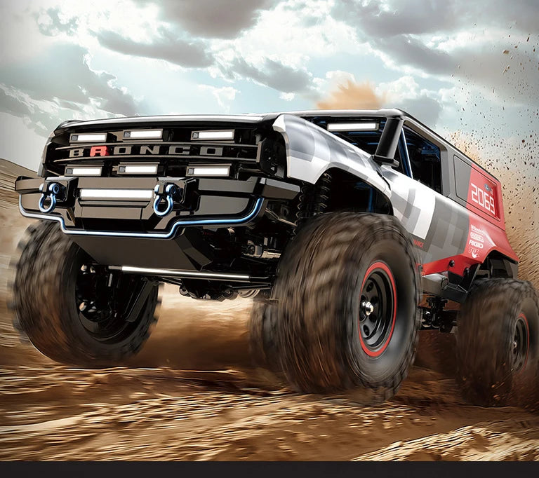 MJX H18P 1:18 Scale Hyper GO Ford Bronco Brushless Electric RC Car Metal All-Terrain 4WD Road Climbing Expert Indoor-Outdoor Toy