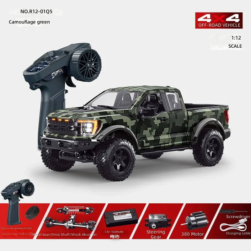 1/12 Hstar F150 Raptor RC Car  Hobby Grade 4wd Electric Remote Control  Off-Road Truck Model Pickup Toy  Boy Adult 2026 Hot Sale