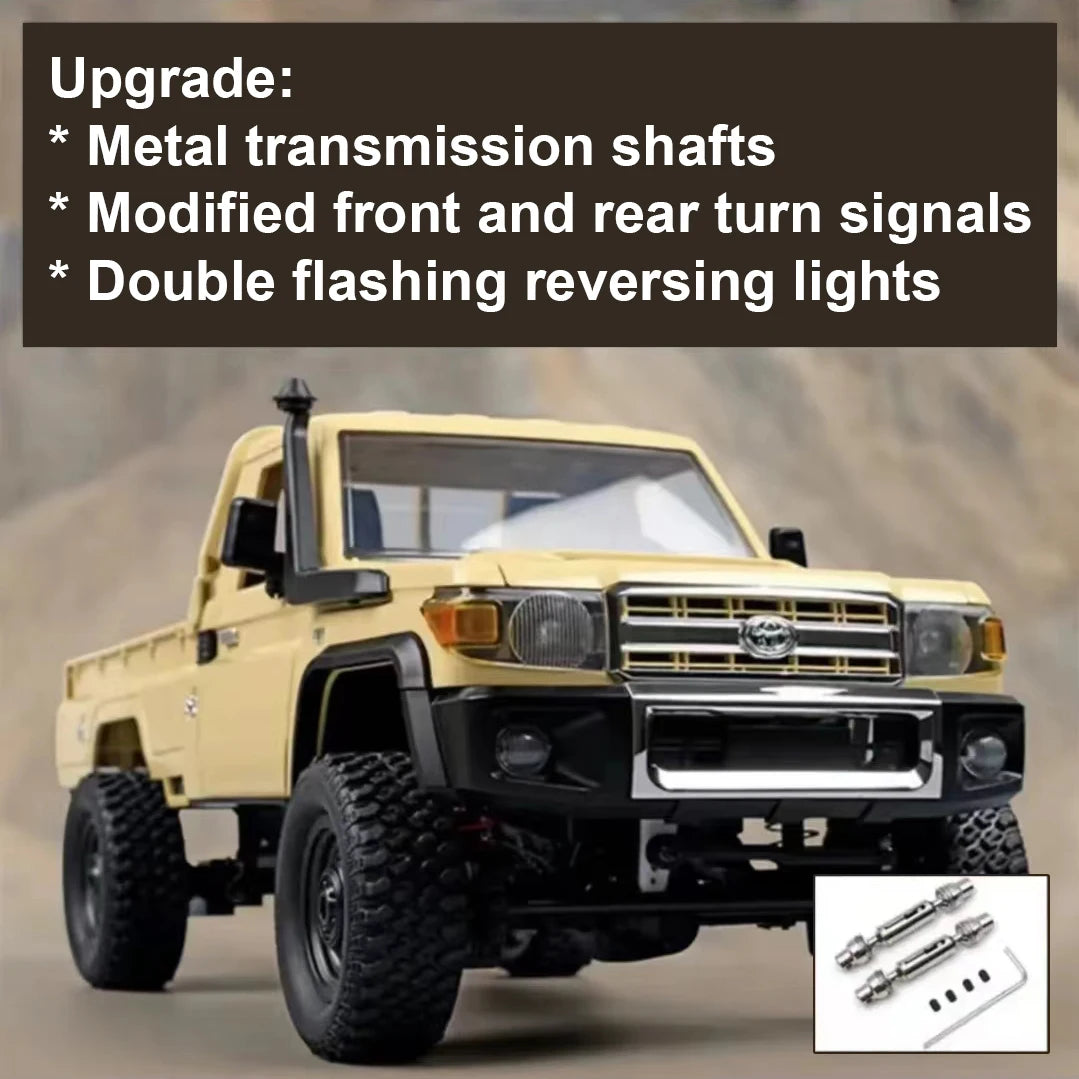 MN82 1/12 RC Car 4x4 2.4G Full Scale Off-Road Remote Control Truck Rock Crawler Climbing Vehicle RC Cars Toys for Gift