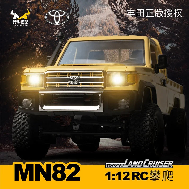 MN82 1/12 RC Car 4x4 2.4G Full Scale Off-Road Remote Control Truck Rock Crawler Climbing Vehicle RC Cars Toys for Gift