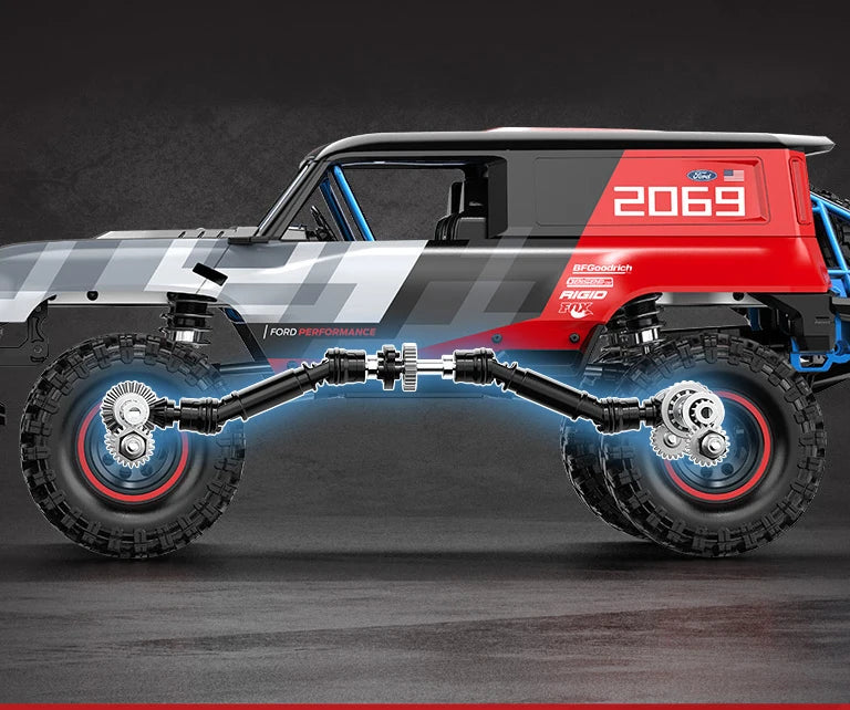 MJX H18P 1:18 Scale Hyper GO Ford Bronco Brushless Electric RC Car Metal All-Terrain 4WD Road Climbing Expert Indoor-Outdoor Toy