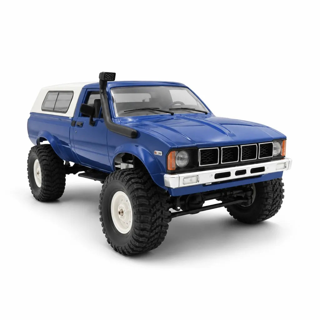 Hobby Grade RC Car 4WD Pickup Truck 2.4GHz ABS+Metal off Road All Terrain Blue - Charger Included Ready-to-Go