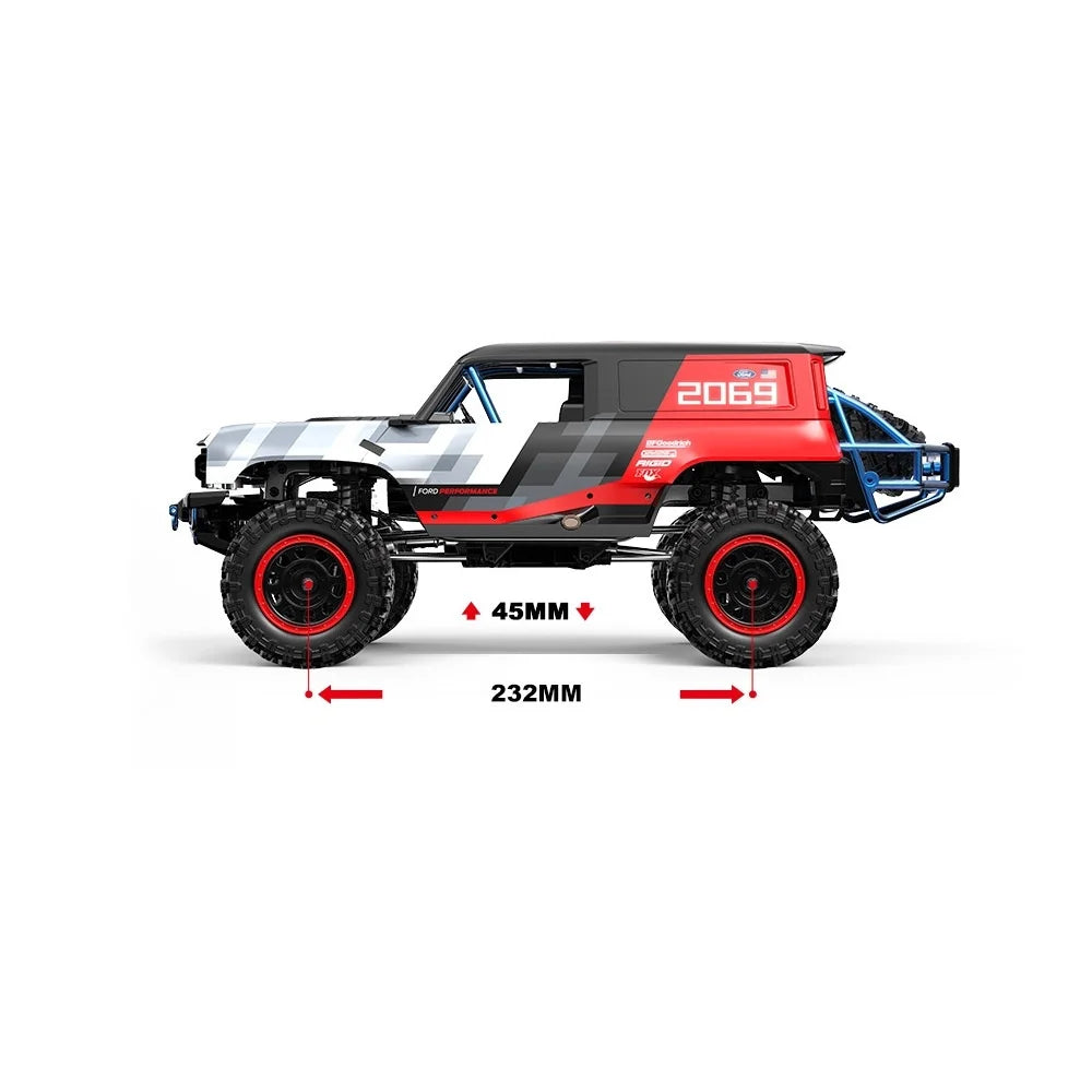 H12P High-Speed Full-Scale Electric 4-Channel Remote Control Car Expert Level Big-Foot Climbing Off-Road 120m Distance RC