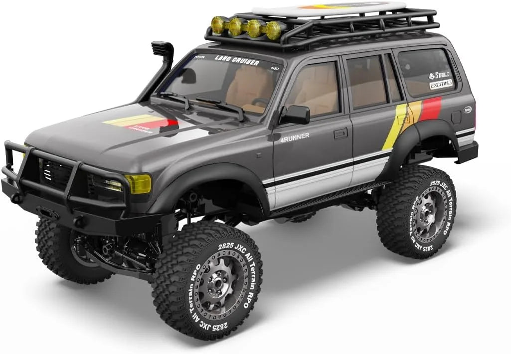 LC80 1/12 4WD RC Crawler Land Cruiser 2.4GHz 370 Motor RTR off Road Truck LED Lights Metal Shocks 3 Speed Expert USB Cable