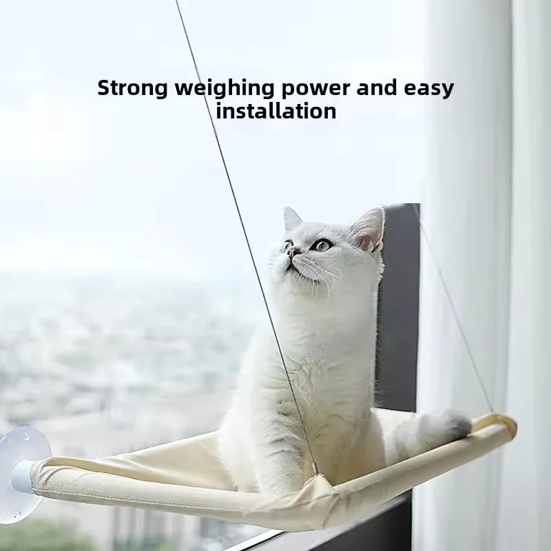 Window-Mounted Hanging Cat Hammock Bed
