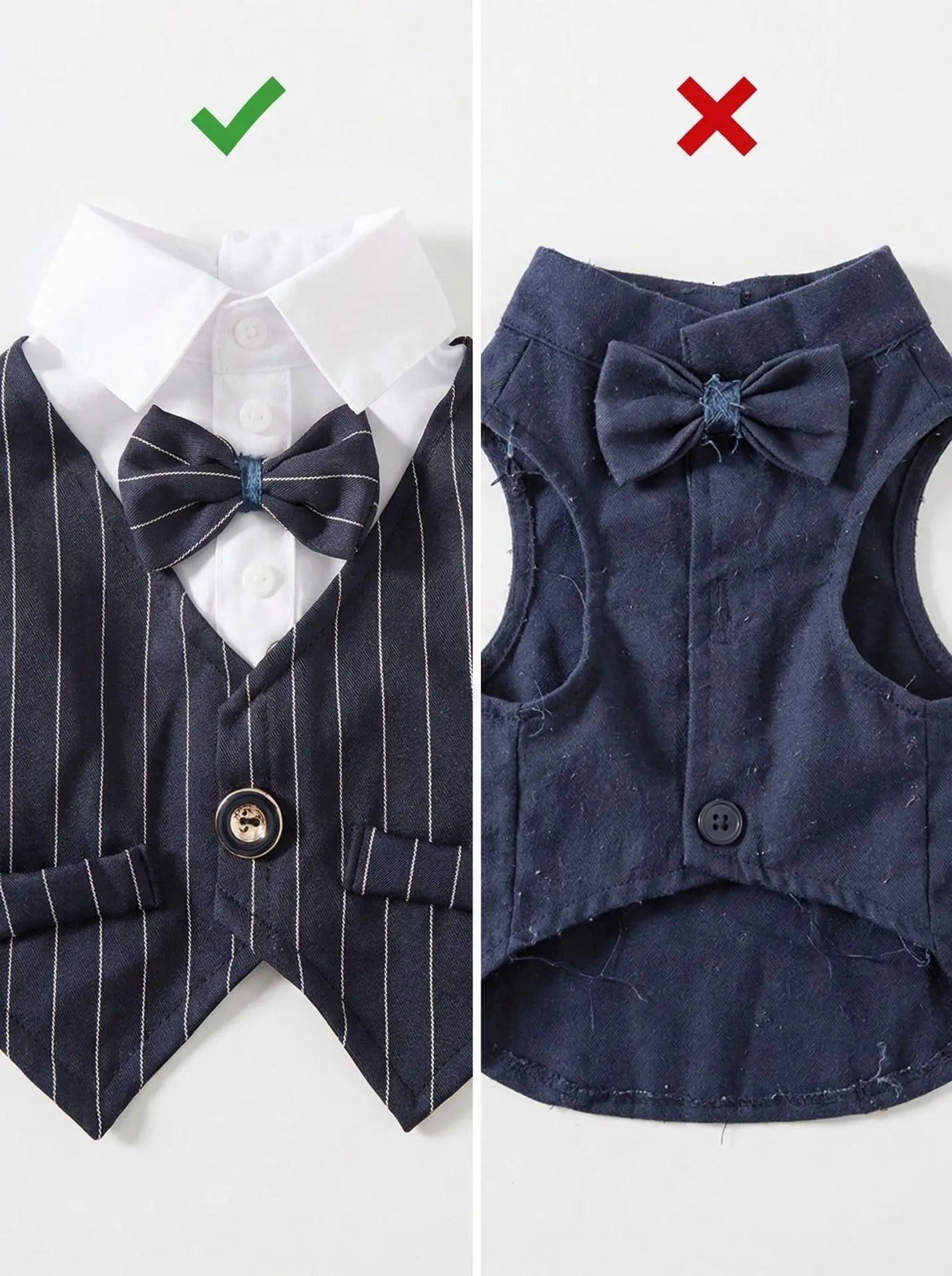 Pet Dog Spring Suit Wedding Tuxedo Shirt Vest Gentleman Costume for Teddy Bichon Small Dogs