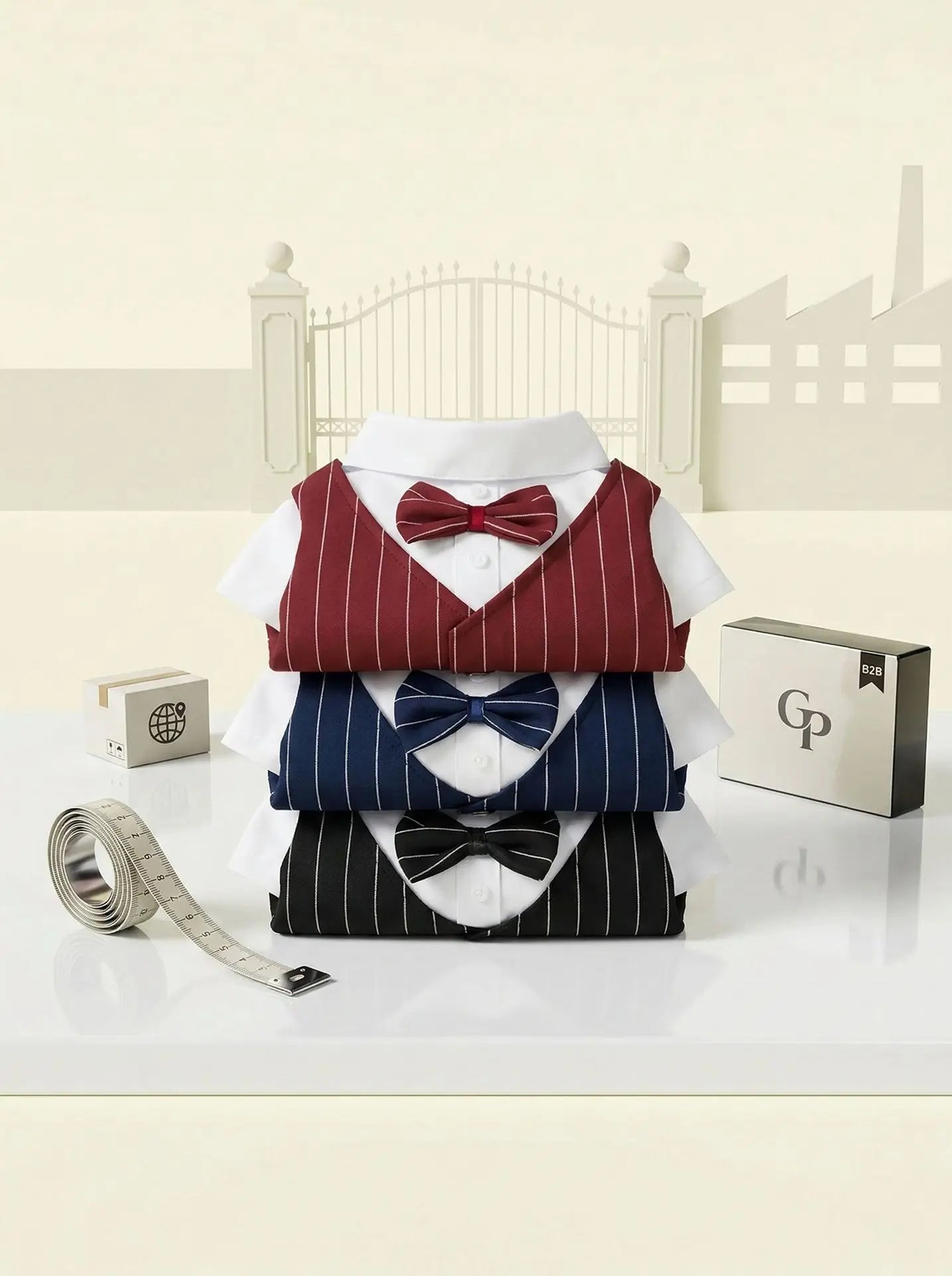 Pet Dog Spring Suit Wedding Tuxedo Shirt Vest Gentleman Costume for Teddy Bichon Small Dogs