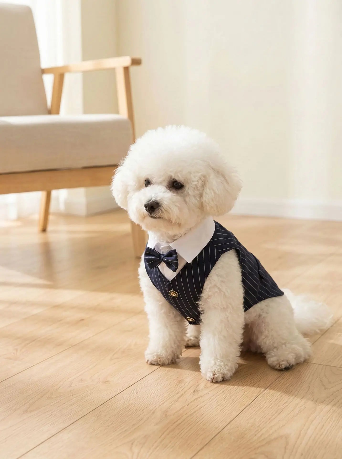 Pet Dog Spring Suit Wedding Tuxedo Shirt Vest Gentleman Costume for Teddy Bichon Small Dogs