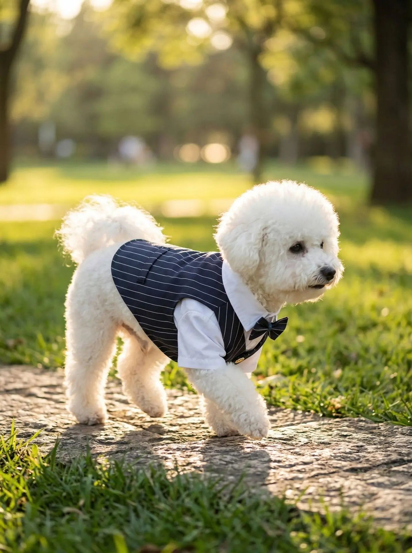 Pet Dog Spring Suit Wedding Tuxedo Shirt Vest Gentleman Costume for Teddy Bichon Small Dogs