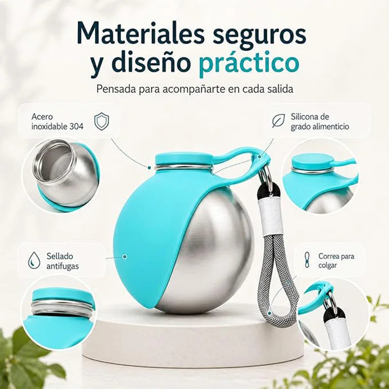 Stainless Steel Foldable Pet Water Bottle