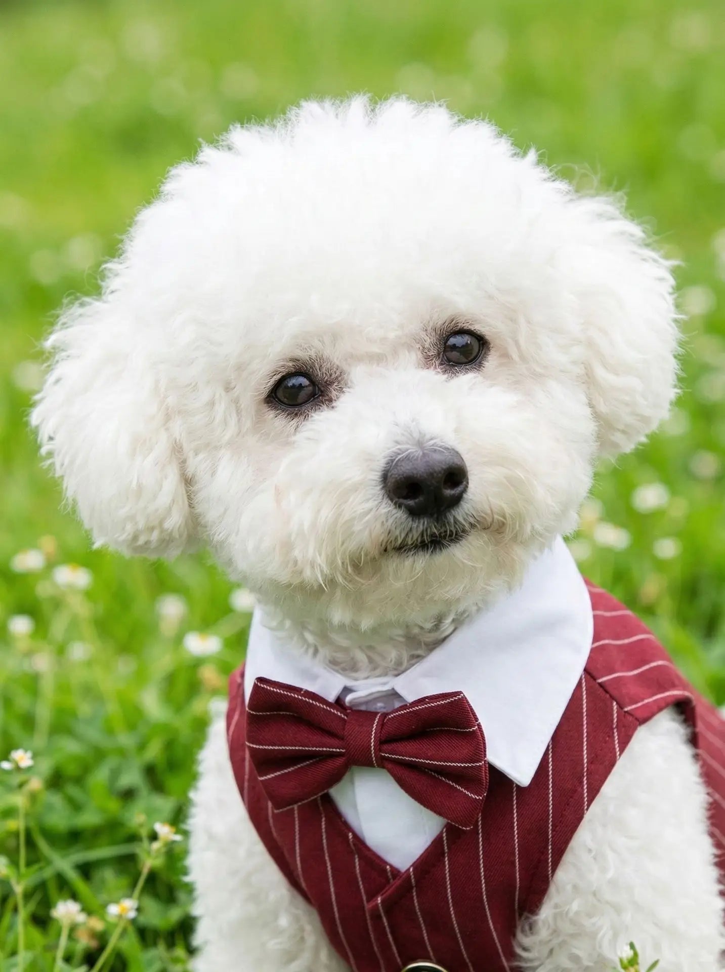 Pet Dog Spring Suit Wedding Tuxedo Shirt Vest Gentleman Costume for Teddy Bichon Small Dogs
