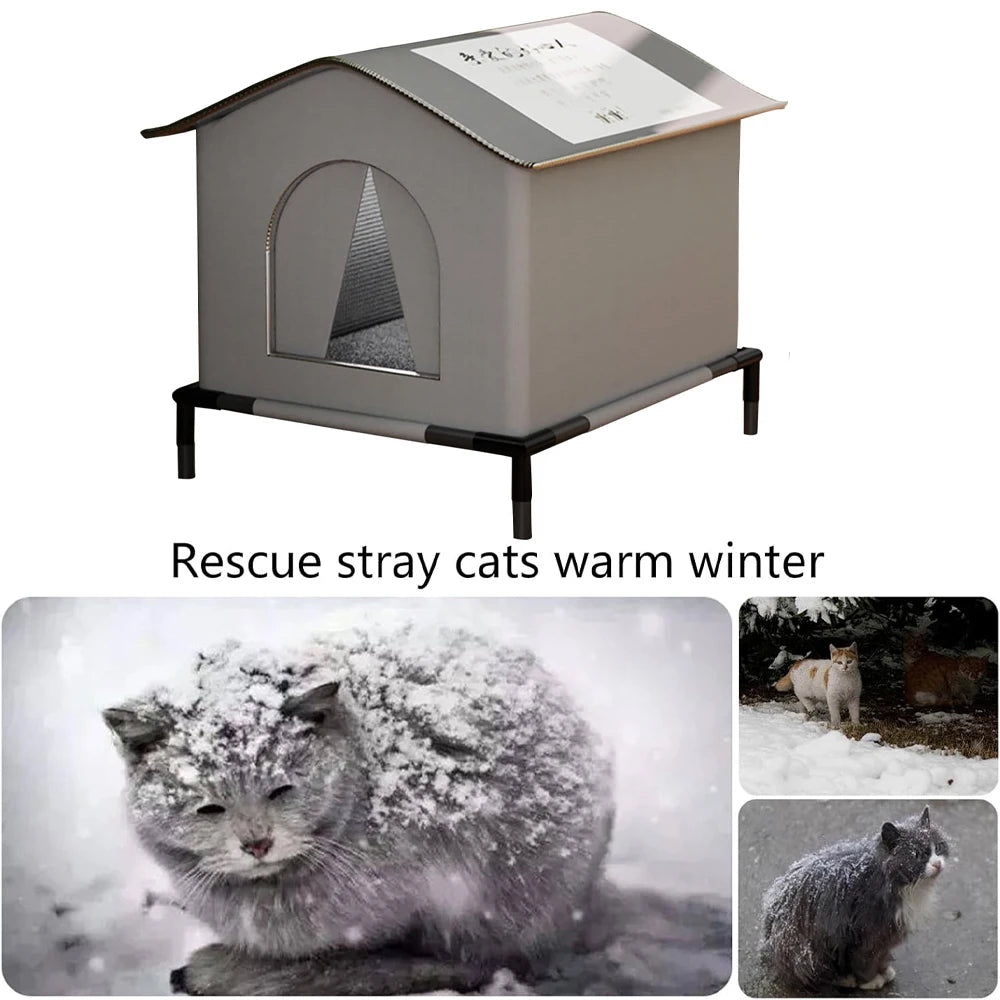Waterproof Foldable Outdoor Cat Shelter