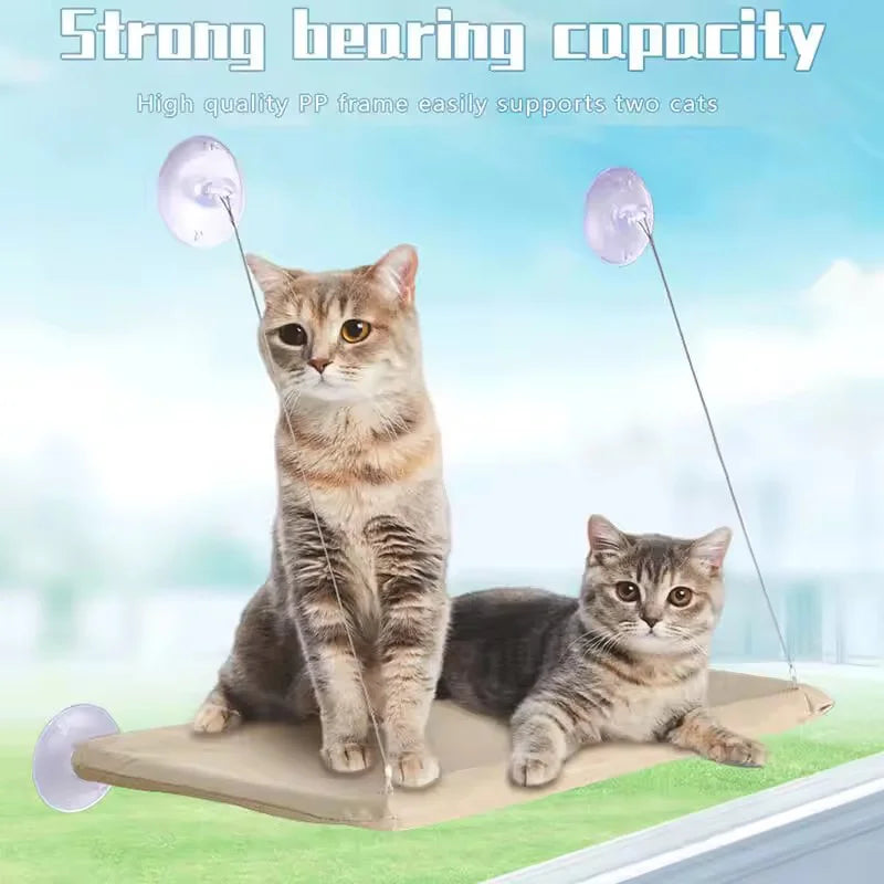 Window-Mounted Hanging Cat Hammock Bed